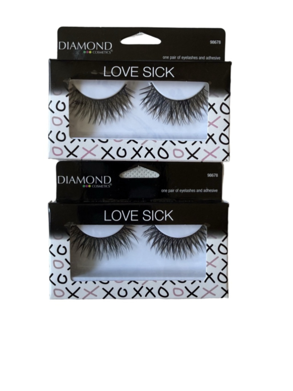 NWT DIAMOND COSMETICS EYELASHES LOVE SICK-98678 set of 2